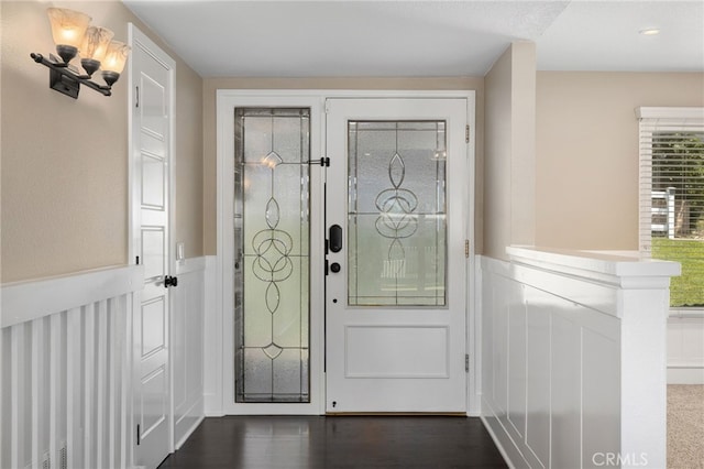 8729 Hillside Rd, Rancho Cucamonga, CA 91701 - entrance foyer featuring wainscoting
