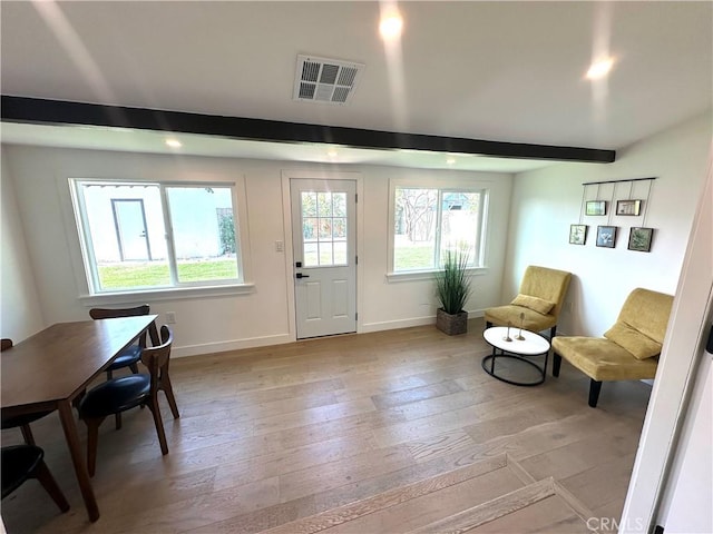 16913 Covello St, Van Nuys, CA 91406 - foyer entrance featuring light wood-style floors and baseboards