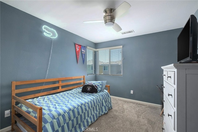 3611 Highclere Way, Clovis, CA 93619 - bedroom featuring carpet flooring, baseboards, and a ceiling fan