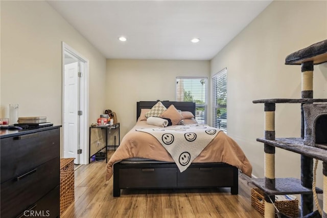 7117 Vanscoy Ave, North Hollywood, CA 91605 - bedroom featuring light wood finished floors and recessed lighting