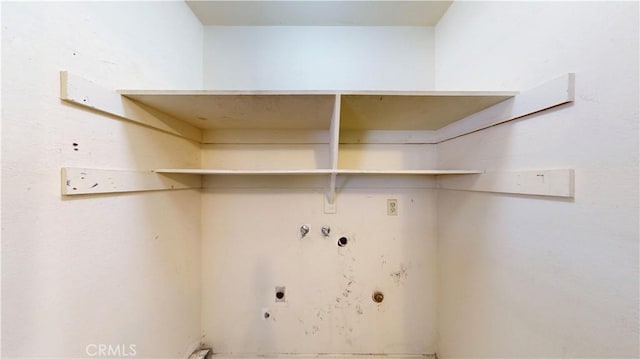 20061 Seneca Rd, Apple Valley, CA 92307 - laundry area with hookup for an electric dryer and hookup for a washing machine
