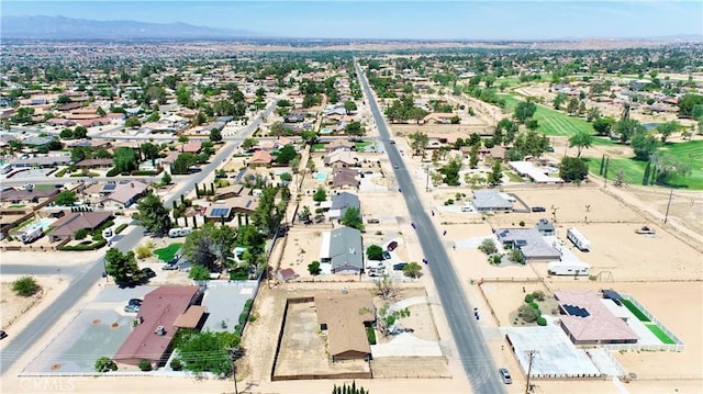 20061 Seneca Rd, Apple Valley, CA 92307 - aerial overview of property's location with a mountain backdrop