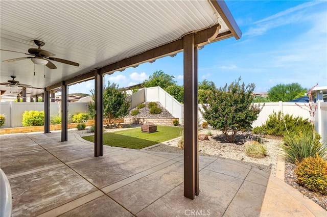 1536 Williamson, Beaumont, CA 92223 - view of patio / terrace featuring a ceiling fan