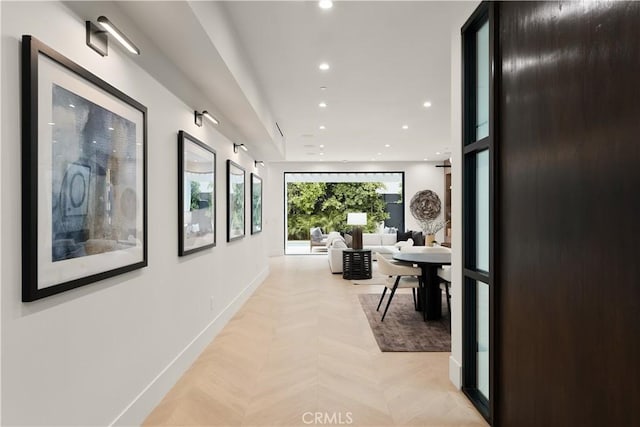 4211 Agnes Ave, Studio City, CA 91604 - hall with recessed lighting and baseboards