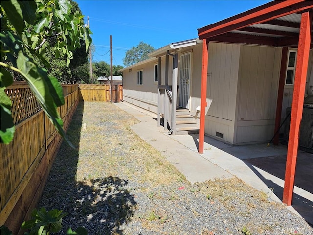 2890 7th St, Clearlake, CA 95422 - fenced backyard featuring central air condition unit