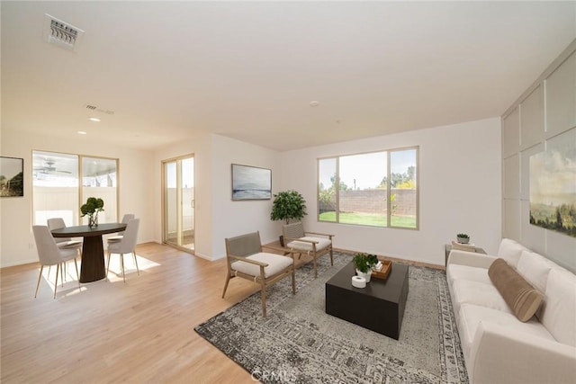 1060 Fortuna St, Perris, CA 92571 - living area featuring light wood-type flooring and baseboards