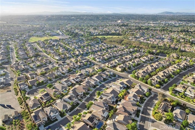 45614 Hawk Ct, Temecula, CA 92592 - aerial overview of property's location with nearby suburban area and a mountain backdrop
