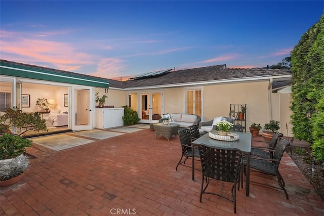27 S La Senda Dr, Laguna Beach, CA 92651 - view of patio / terrace featuring french doors and an outdoor hangout area