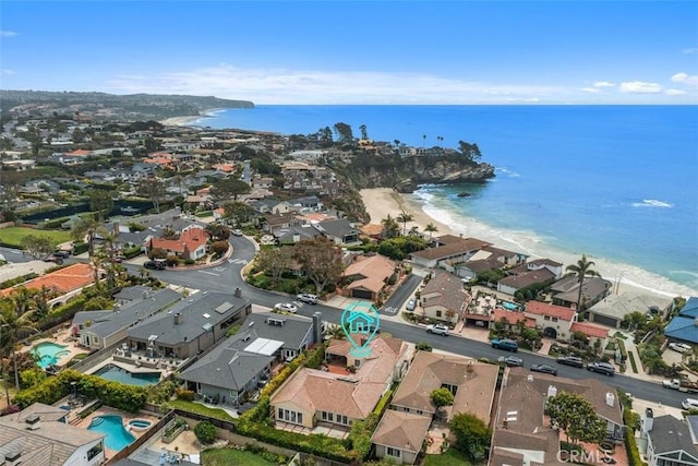27 S La Senda Dr, Laguna Beach, CA 92651 - aerial overview of property's location featuring expansive coastline and nearby suburban area