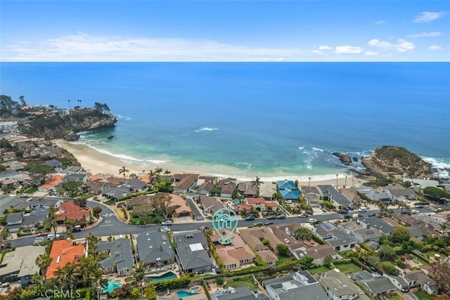 27 S La Senda Dr, Laguna Beach, CA 92651 - aerial view of property and surrounding area with nearby suburban area and extended coastline