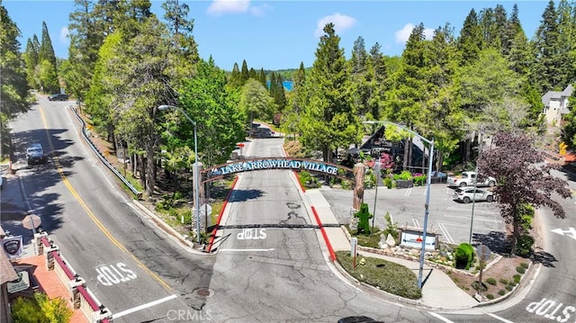 28720 Zion Dr, Lake Arrowhead, CA 92352 - bird's eye view of a tree filled landscape