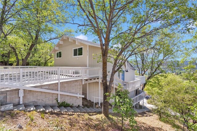 28720 Zion Dr, Lake Arrowhead, CA 92352 - view of home's exterior featuring stairs