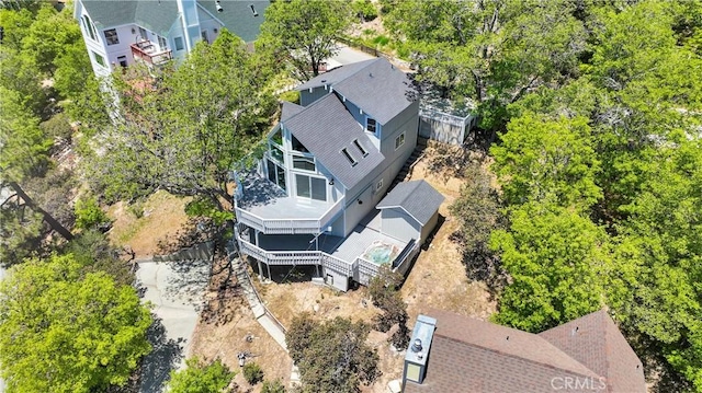 28720 Zion Dr, Lake Arrowhead, CA 92352 - aerial view of property and surrounding area