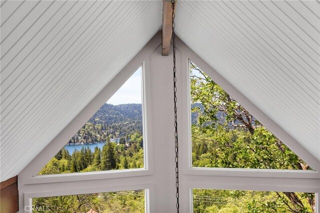 28720 Zion Dr, Lake Arrowhead, CA 92352 - detailed view of a forest and a large body of water