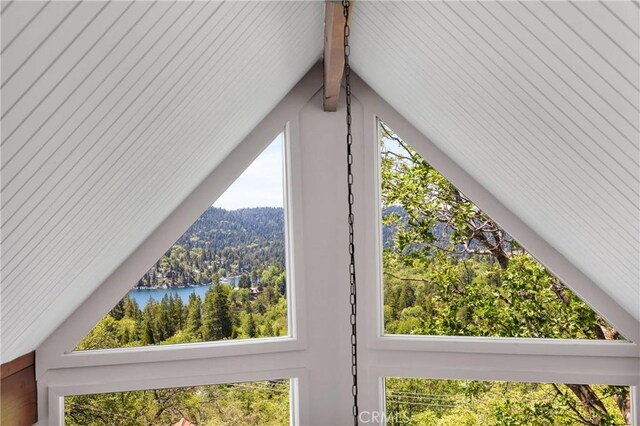 28720 Zion Dr, Lake Arrowhead, CA 92352 - detailed view of a heavily wooded area and nearby water