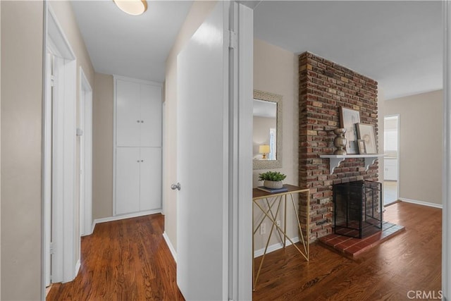 1840 W Southgate Ave, Fullerton, CA 92833 - corridor with wood finished floors and baseboards