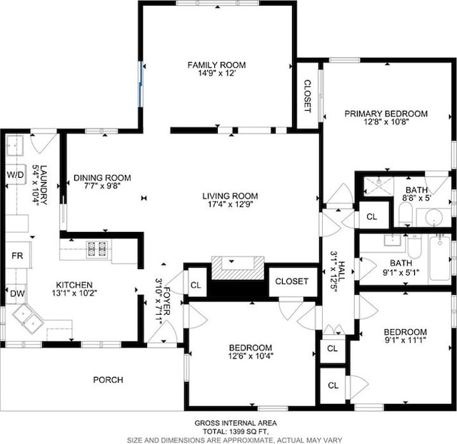 1840 W Southgate Ave, Fullerton, CA 92833 - property floor plan