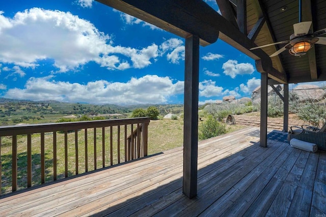 21057 Sutherland Dam Rd, Ramona, CA 92065 - view of wooden terrace