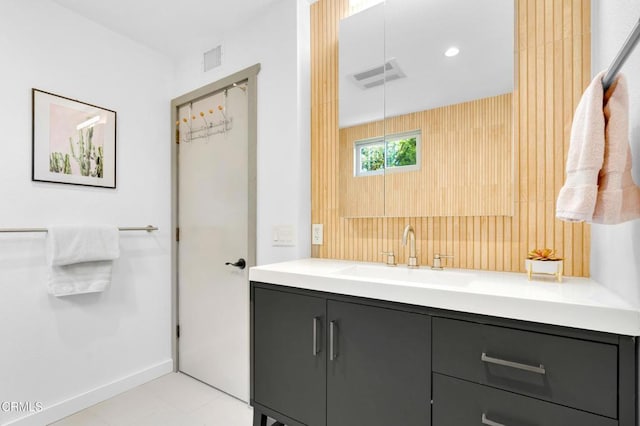 684 Orange Dr, Sierra Madre, CA 91024 - bathroom with vanity and baseboards