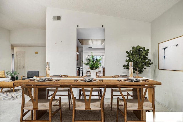 241 Saguaro Pl, Oceanside, CA 92057 - carpeted dining space featuring lofted ceiling