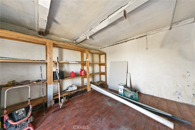 3117 Amethyst St, Los Angeles, CA 90032 - basement featuring hardwood / wood-style flooring