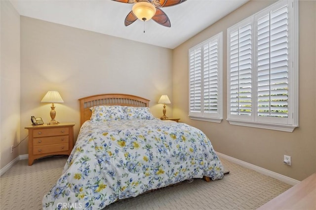 45 Brownstone Way, Aliso Viejo, CA 92656 - bedroom with carpet floors, multiple windows, baseboards, and ceiling fan