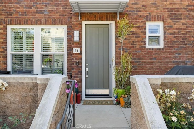 45 Brownstone Way, Aliso Viejo, CA 92656 - property entrance featuring brick siding