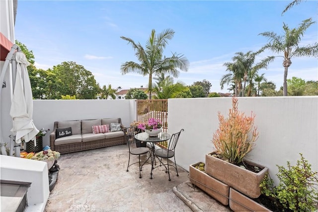 19431 Ranch Ln Unit 101, Huntington Beach, CA 92648 - view of patio with an outdoor living space