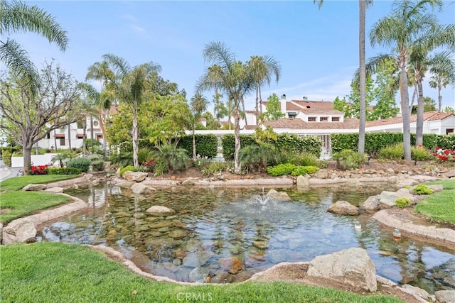 19431 Ranch Ln Unit 101, Huntington Beach, CA 92648 - water view featuring a garden pond