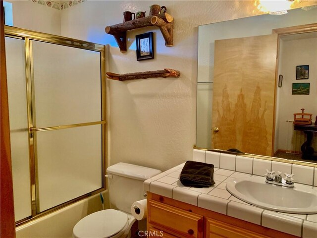 762 Esquimoux Dr, Green Valley Lake, CA 92341 - full bath featuring vanity and combined bath / shower with glass door