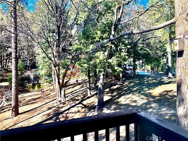 762 Esquimoux Dr, Green Valley Lake, CA 92341 - view of yard with a balcony