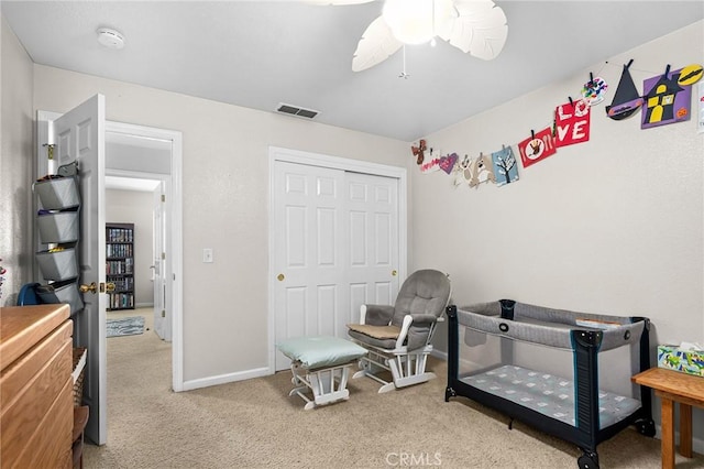 2099 Hartford Dr Unit 7, Chico, CA 95928 - bedroom with carpet flooring, a closet, ceiling fan, and baseboards