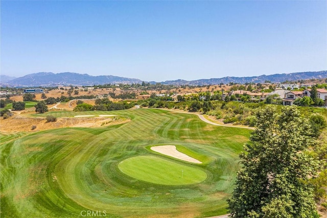26941 Redwood Bluff Ln, Valencia, CA 91381 - view of home's community featuring a mountain view, golf course view, a residential view, and a putting area