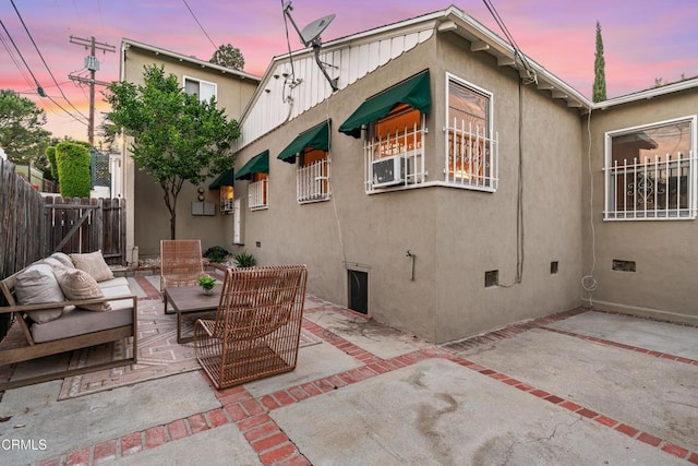 3349 Wood Ter, Los Angeles, CA 90027 - view of patio with an outdoor living space
