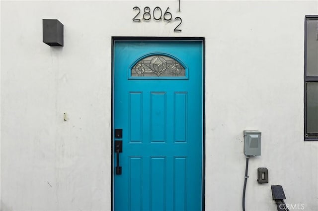2806 Cudahy St, Huntington Park, CA 90255 - view of exterior entry with stucco siding