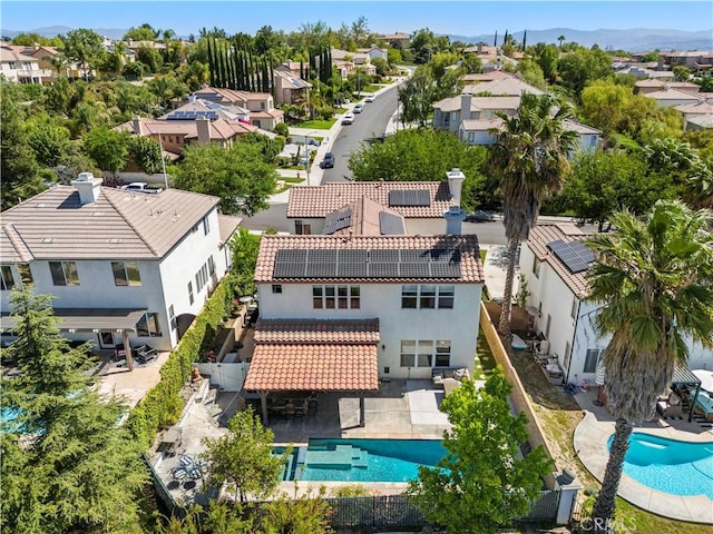 26556 Beecher Ln, Stevenson Ranch, CA 91381 - aerial view of residential area featuring a pool