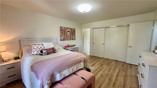 11467 Tampa Ave Unit 154, Porter Ranch, CA 91326 - bedroom featuring wood finished floors and a closet
