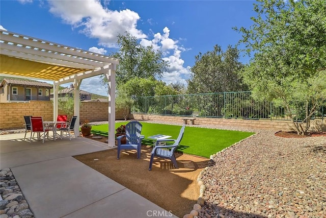 3607 Cascara Ct, Simi Valley, CA 93065 - view of patio with a pergola