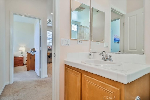 3607 Cascara Ct, Simi Valley, CA 93065 - bathroom featuring vanity and baseboards