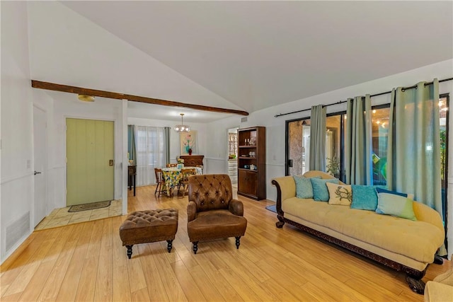 149 S Hollenbeck Ave, Covina, CA 91723 - living area featuring light wood finished floors and high vaulted ceiling