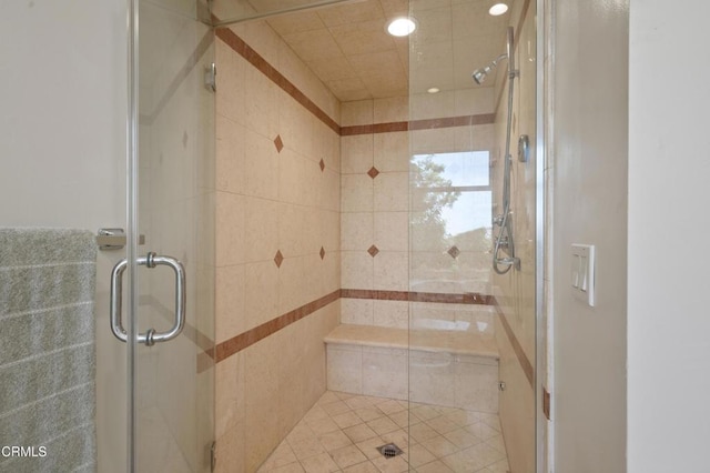 1196 Montecito Dr, Los Angeles, CA 90031 - full bathroom with a shower stall and recessed lighting