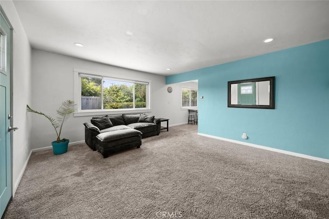 870 El Moro Ave, Los Osos, CA 93402 - carpeted living room with recessed lighting and baseboards