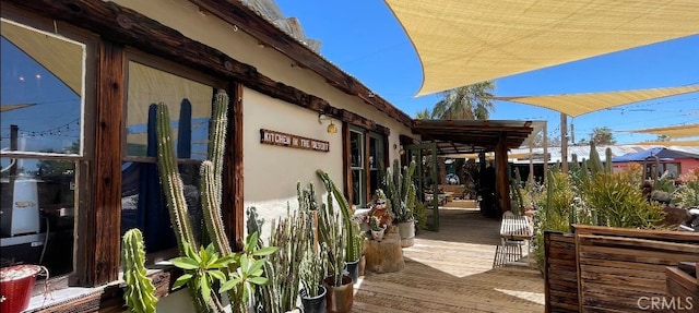 6663 Sage Ave Unit 29, Palms, CA 92277 - view of wooden deck