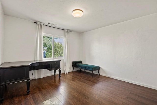 417 Jefferson St, Willows, CA 95988 - sitting room with wood finished floors, baseboards, and a desk