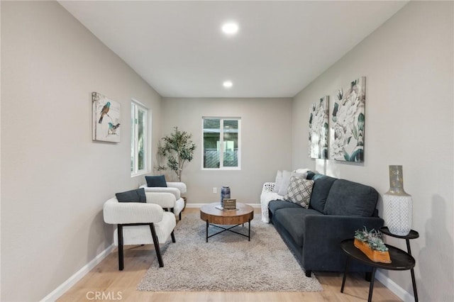 325 N 3rd Ave, Oakdale, CA 95361 - living area featuring baseboards, light wood finished floors, and recessed lighting