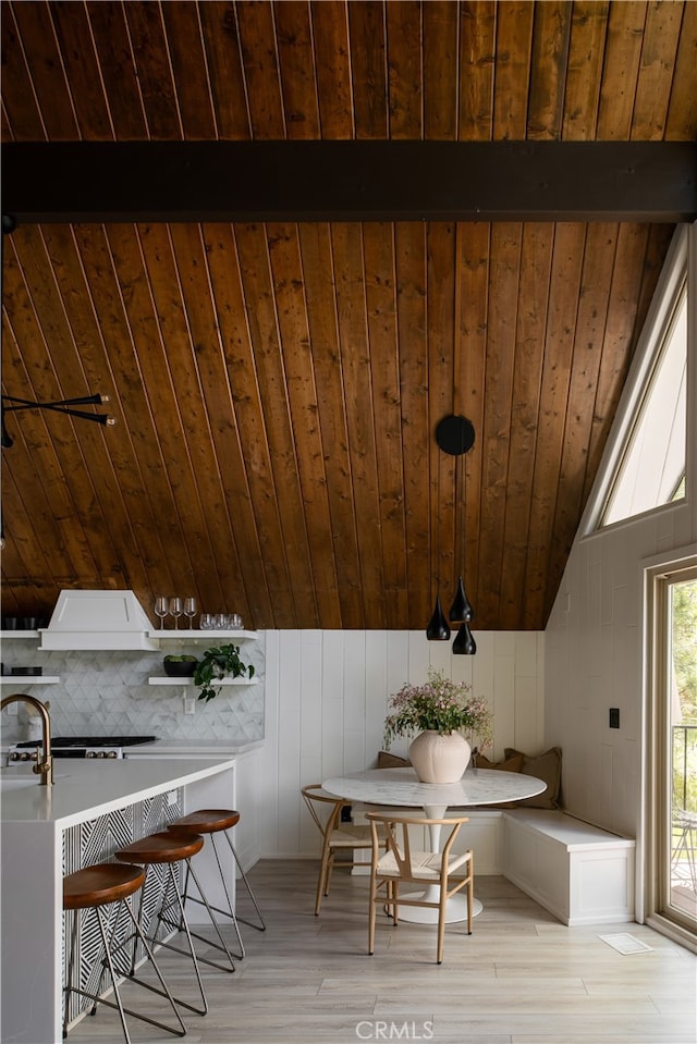 27663 N Bay Rd, Lake Arrowhead, CA 92352 - wooden deck featuring a sink