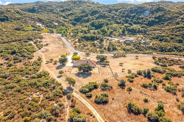 10204 Mount Olympus Valley Rd, Fallbrook, CA 92028 - aerial view of sparsely populated area with mountains