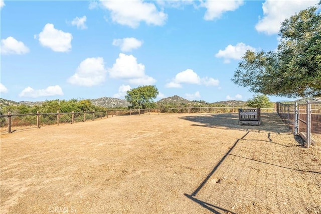 10204 Mount Olympus Valley Rd, Fallbrook, CA 92028 - view of yard featuring a mountain view and a view of countryside