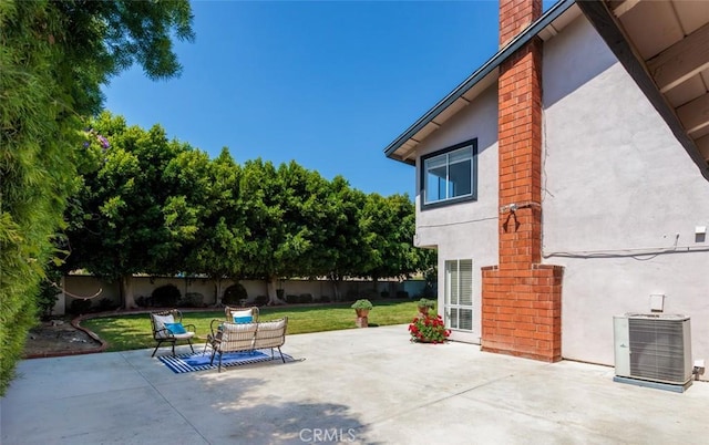 5941 E Valley Forge Dr, Orange, CA 92869 - view of patio with central air condition unit