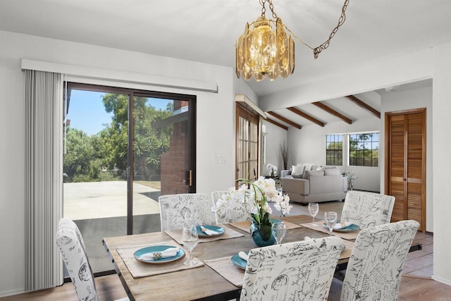 2125 Prospect St, National City, CA 91950 - dining room with a chandelier and light wood-style floors